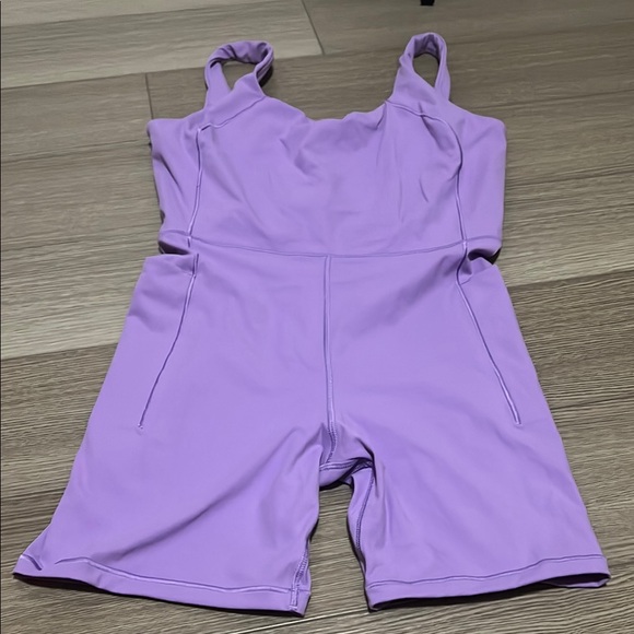 Purple Sleeveless Romper - Picture 1 of 11
